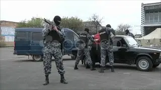 Capture The Terrorist, Military Training. Stock Footage