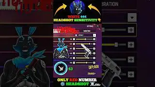 White 444 Scert Sensitivity Stting 🤫 | New Auto Headshot Sensitivity For All Guns😱 