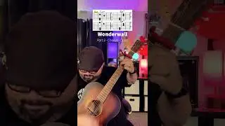 Wonderwall Part 3 by Oasis Guitar Tutorial! #shorts #guitar #music #youtubeshorts #guitarra #musica