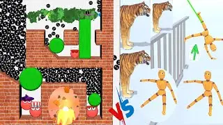 DRAW TO SMASH VS RAGDOLL BREAK || Satisfying Double Gameplay Max Levels Funny Video Android 