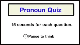 15 Pronoun Quiz | English Grammar Quiz | Can you score 15/15? #grammertest #quiz #quizquestions