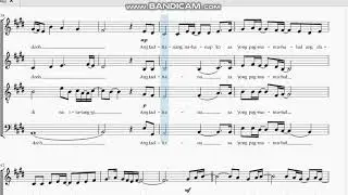 Ikaw at Ako by Moira Dela Torre and Jason Marvin [SATB arrangement music sheet]
