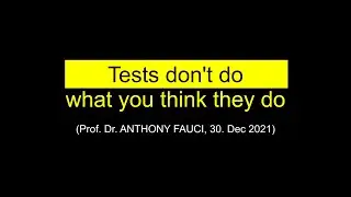 PCR FAKE NEWS 12 + Tests don't do (Oct 2022)