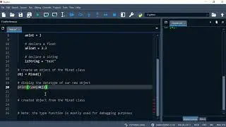 Python 54: Create a class, instantiate an object and find its type using the type function.