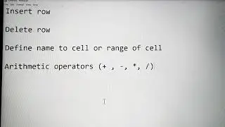 Tutorial 👨‍🏫📓 for basic calculations ||Arithmetic Operators  || Defining a cell name in || Excel☺