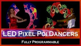 LED Pixel Dancers | Visual Poi - Programmable with Logos & Graphics