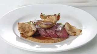 Lamb Loin with Romesco and Artichokes
