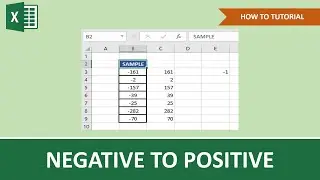 How To Change Negative Numbers To Positive In Excel | Beginner Tutorial
