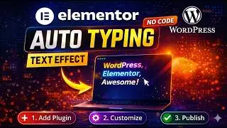 Elementor Text Typing Animation Effect | Elementor Tips & Trick | Text Animation WordPress