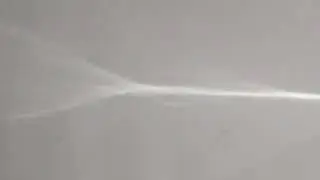 Efecto de luz hecho con una cubierta de plástico trasparente