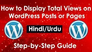 How to Display Total Views on WordPress Posts or Pages