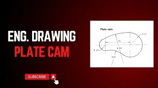Plate Cam Engineering Drawing | TechTutorials