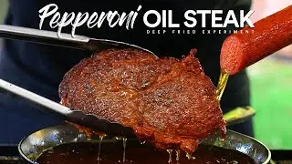 I deep fried STEAKS in Pepperoni OIL and this happened!