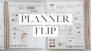 Erin Condren Hourly Planner Flip | End of Month Flip!