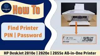 HP DeskJet 2855e | 2810e | 2820e All-In-One printer series : How to find printer PIN