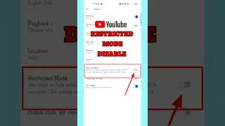 How To Turn Off Restricted Mode On YouTube||
