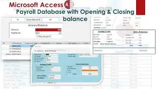 How to show opening and Closing Balance in Employee Payroll Database | Reply to a comment