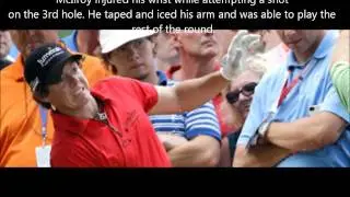 Rory McIlroy hurt on dangerous shot