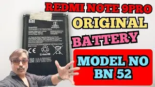 Redmi note 9pro Original battery/ bn52