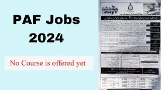 PAF Airman Jobs 2024 | PAF Jobs