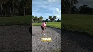 ⛳ Easy Sand Play Aim A Little Left Use Your Bounce Splash The Sand #golflesson