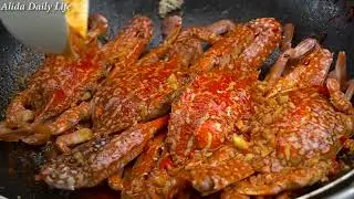 membuat krispi kepiting sentinel laut dengan saus homemade dengan rasa pedas dan gurih