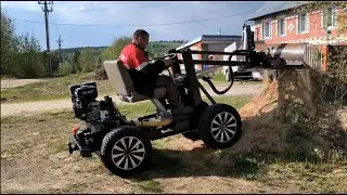 Оборотный отвал для мини погрузчика 2