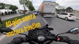 40 gün sonra Yamaha Xmax 300 le kısa bir tur, sohbet | Hayat normale dönmüş!!!