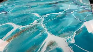 Creating Larimar / Larimite with resin!