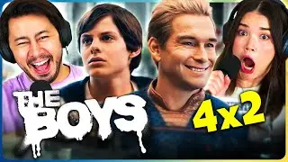 THE BOYS 4x2 REACTION | Karl Urban, Jack Quaid, Antony Starr, Erin Moriarty | Amazon Prime