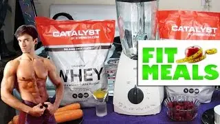 MUSCLE BUILDING PROTEIN SMOOTHIE RECIPE | Fit Meals #6