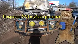 Покрасил УАЗ ЧАСТЬ 1| Из ржавого ведра в нормальный вид | СНЯЛ ВСЮ ЗАЩИТУ