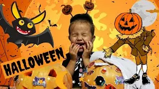 Alice and Dad have a pumpkin challenge. Challenge on halloween