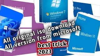 windows 7, 8, 10, 11 latest genuine iso download from microsoft one click