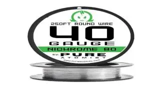 Pure Atomist Nichrome 80 36 Gauge AWG Round Wire Roll 0.127mm 36g Spool N80