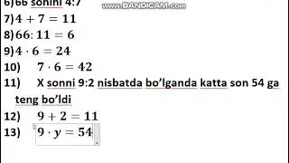 Nisbat va proporsiya DTM - 2022