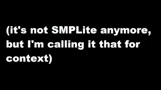 So SMPLite is finally up...