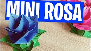 💠 ¡MINI ROSA DE PAPEL! 💠 - ORIGAMI - DIY - 🦊Manualidades con Quiire 🦊