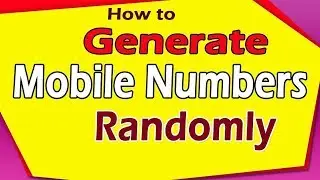 Mobile Number Generator Php Script For SMS Marketing