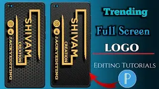 Logo Design On Android Phone In Pixellab || Logo editing in Pixellab || Full Screen Logo Editing