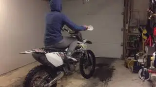 Trying To Kickstart A Honda Dirt Bike Like..