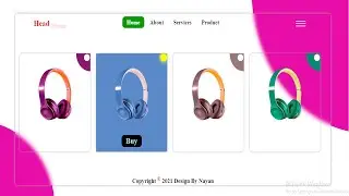 Product card Design using html and css3 grid layout system!............... with Nayan islam?