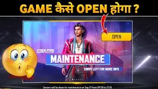 FREE FIRE IS NOT OPENING 😭 | FREE FIRE MAINTENANCE PROBLEM | FREE FIRE NEW UPDATE