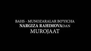 наргиза саидова узур сураб чикди.