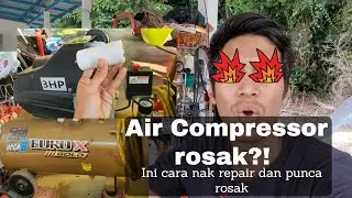 Air Compressor rosak! Air compressor tak hidup? Capacitor rosak? #EuroX | #Swan | #Europa |#Mostaz