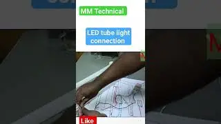 led tube light connection kese kare #shorts