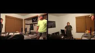 Psycho Dad Busts Down Door (Both Angles)
