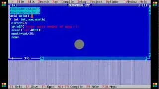 program to display number of days into days and months
