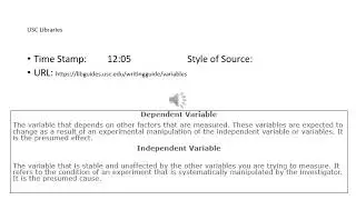 Sleeping Warrior's 10 Citations for Definitions of Variables