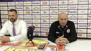 Andrej Podkonický a Miroslav Chudý po zápase 39. kola
